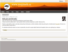 Tablet Screenshot of mojzisek.cz